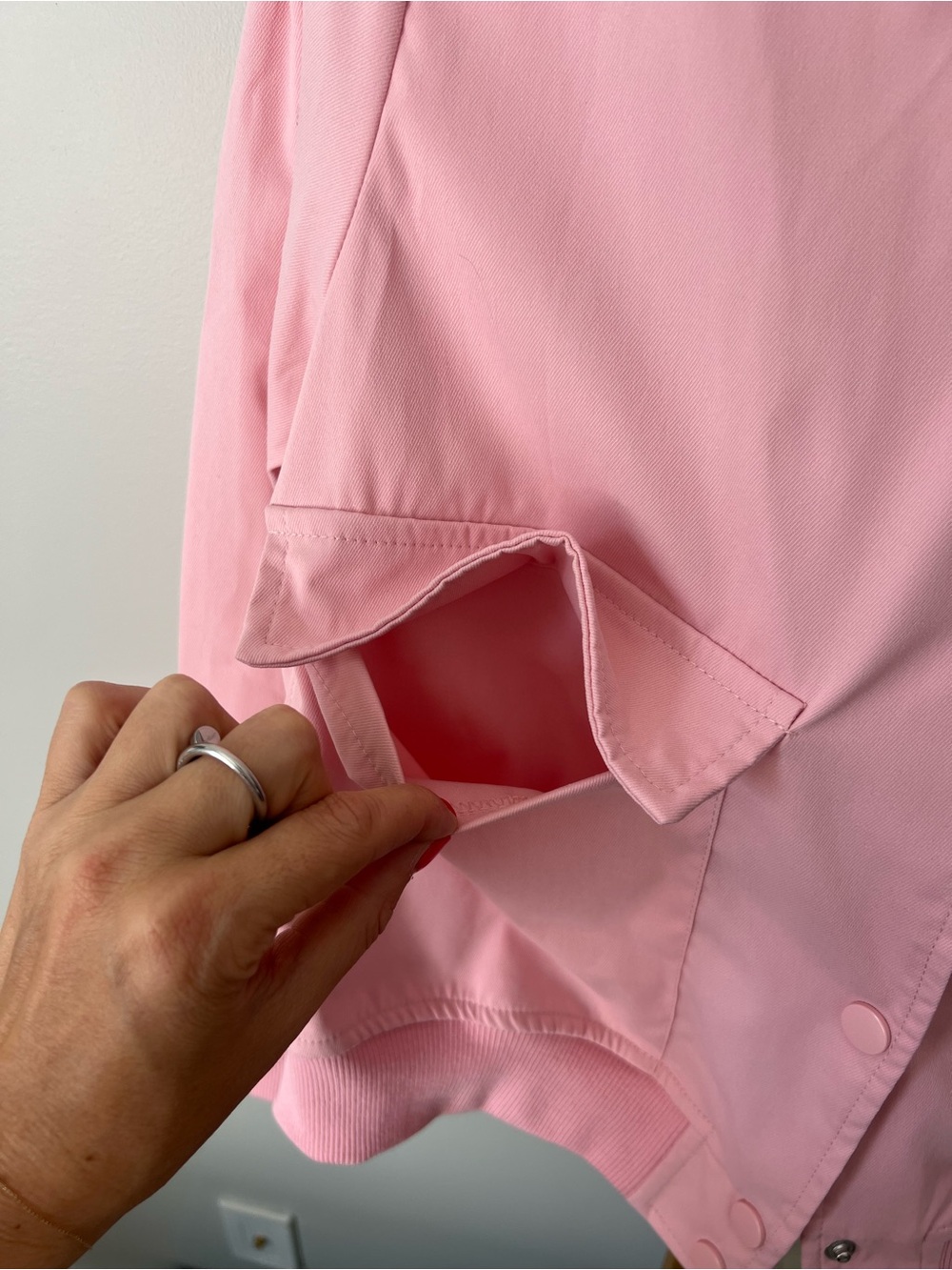Prada Pink Bomber Jacket - Women's Lightweight Coat - Picture 4 of 5